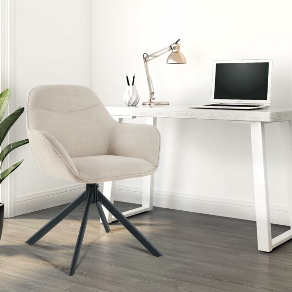 CHAISE DE SALLE A MANGER EN TISSU BEIGE