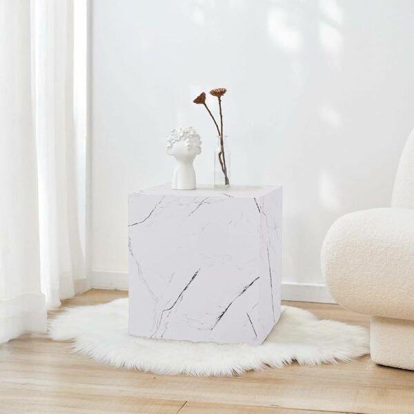 Table d'appoint Cuboid - white - 40x40x45,5cm (LxlxH)