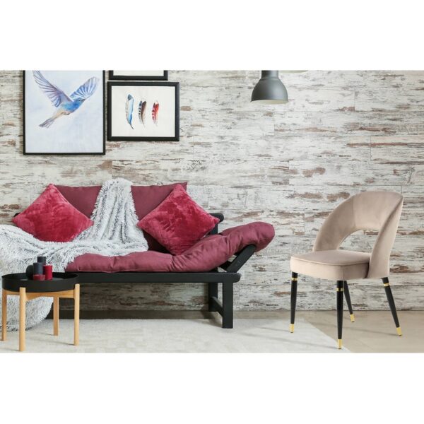 CHAISE DE SALLE A MANGER COURTNEY TAUPE DORE