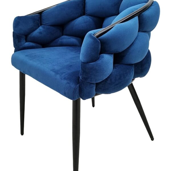 CHAISE DE SALLE A MANGER GRACE BLEU NOIR