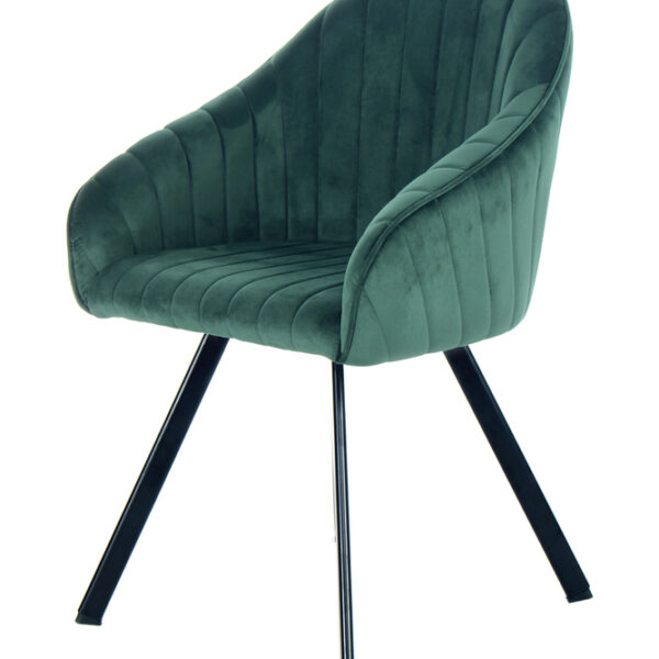 CHAISE DE SALLE A MANGER JODIE VERT FONCE