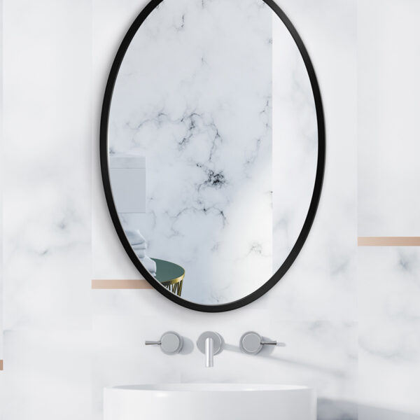 MIROIR OVALE NOIR ZARA