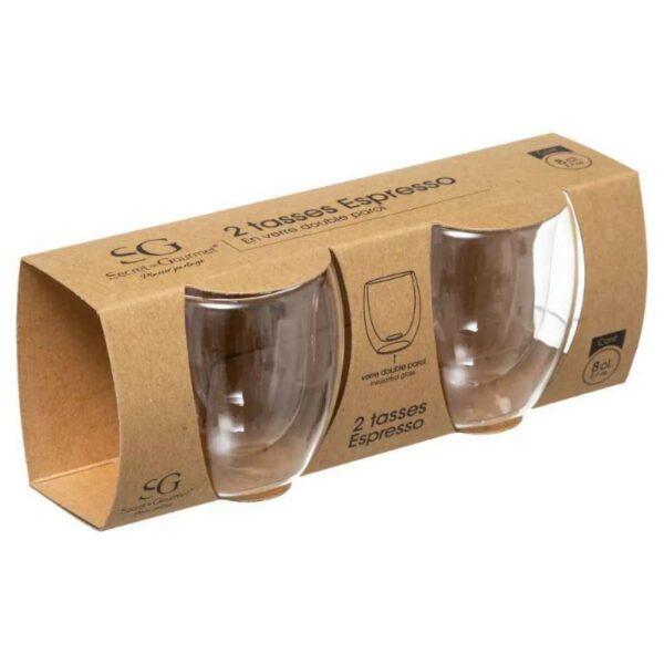 2 Tasses double paroi expresso