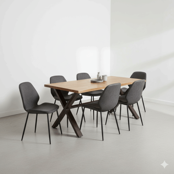 Une table à manger plus 6 chaises en promo