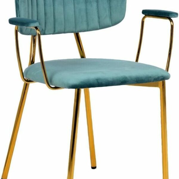 Chaise Kayoom à 4 pieds, chaise Kian 225, structure en acier inoxydable, coussin de dossier